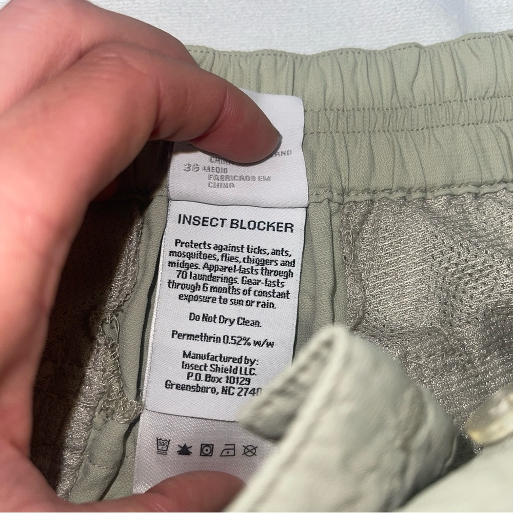 Columbia Insect Blocker Hiking Pants Women’s 4 Regular Khaki Outdoor Travel - Picture 8 of 16